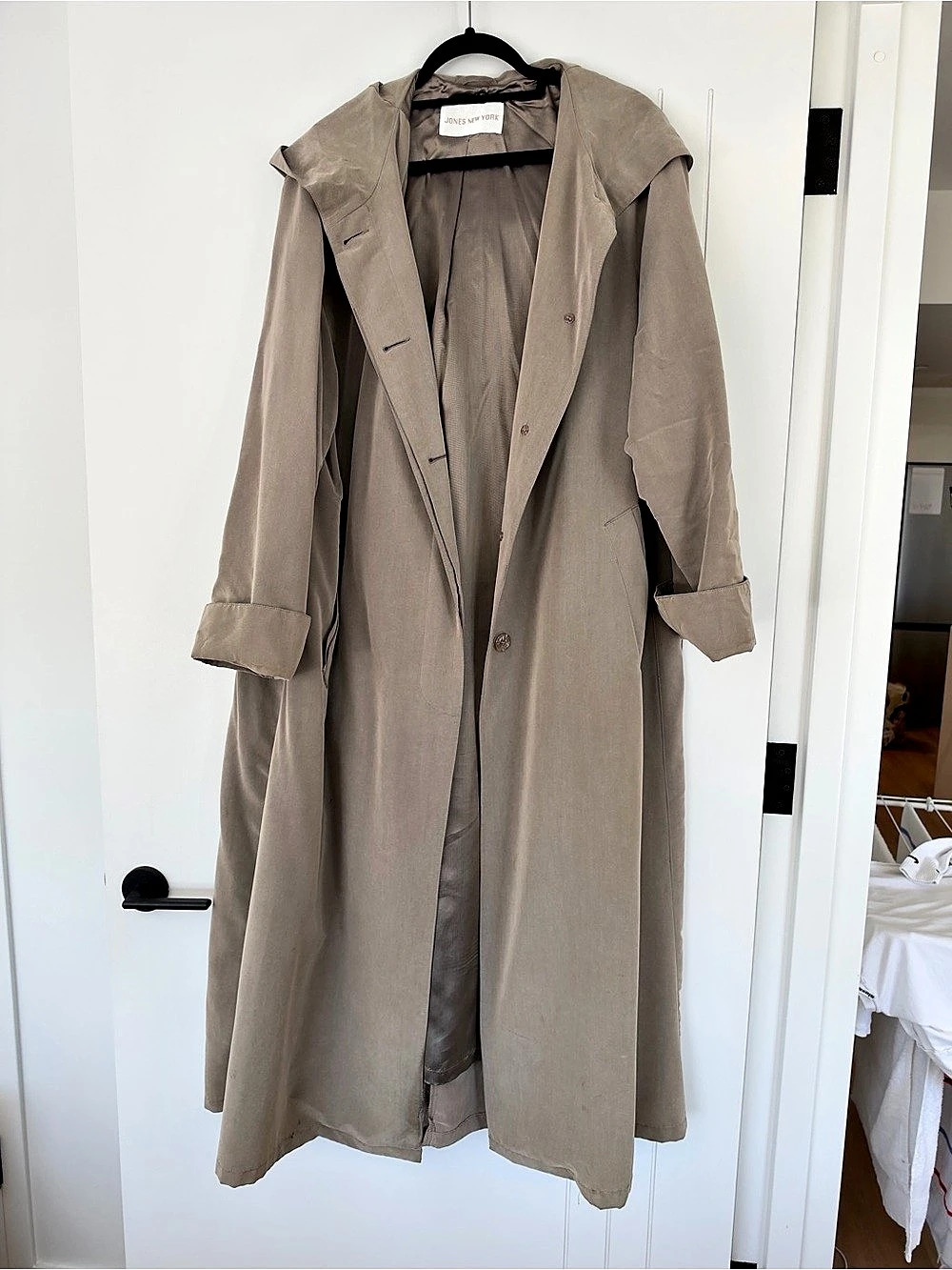 Jones New York Hooded Trench Coat